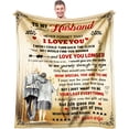 thumbnail image 1 of LHSHID Wedding Anniversary Romantic Gift for Her Blanket Birthday Gifts for Wife Wife Gifts from Husband Best Wife Birthday Gift Ideas to My Wife Ultra Soft Flannel Throw Blanket 40x50in, 1 of 6