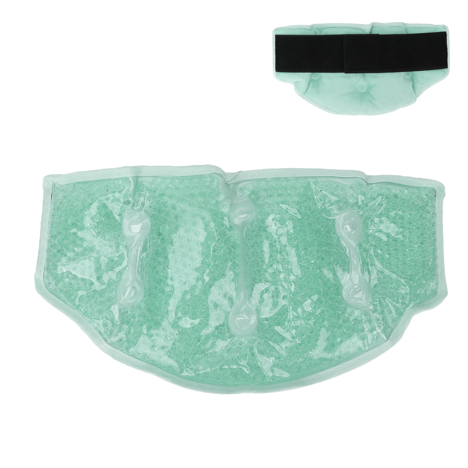 Yajisi Reusable Gel Bead Neck Wrap for Pain Relief, Hot Cold Compress Therapy Cooling Neck Pack, Green (11 x 6.7 inches / 28 x 17 cm)