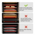 thumbnail image 6 of 4 Pack Silicone Oven Rack Guards Heat Resistant Oven Shields Covers for Oven Toaster Air Fryer Kitchen Safety and Protection, 6 of 6