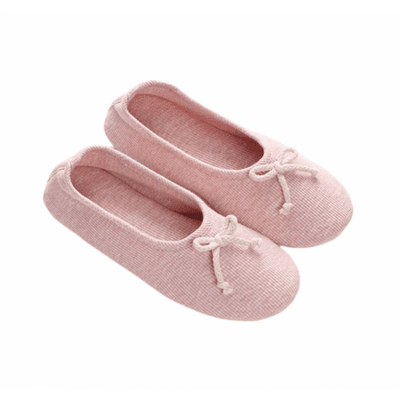 

JUSTUP Women s Slipper with Bow for Indoor/Outdoor Comfort（5-5.5）Pink