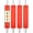 Orange, variant on PSBM Cast Stretch Wrap with Extended Core Handles 20 Inch x 1000 Feet 80 Gauge 4 Rolls Plastic Black Opaque Hand Shrink Film for Packaging