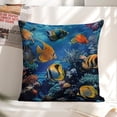 thumbnail image 6 of fish aquarium coralsLinen toss pillowcase decoration pillowcase gifting preferred 18x18 inch cushion cover sofa pillowcase sofa bedroom living room car, 6 of 7
