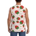 thumbnail image 4 of Fotbe Men's Strawberry Floral Print Men's Sleeveless Muscle Tank Tops Casual T-Shirts for Gym Workout Beach-XX-Large, 4 of 8