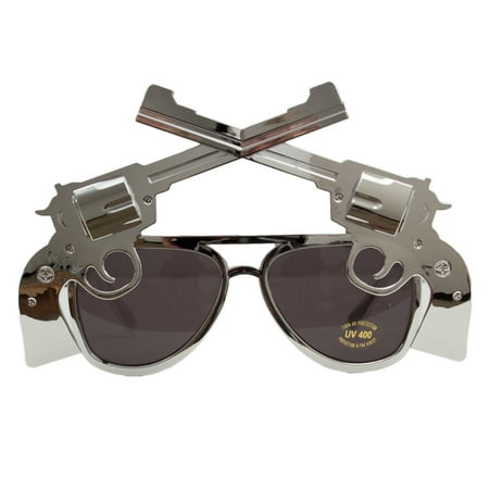 Novelty Collection Sunglasses - Veil Entertainment Six Shooter Cowboy Novelty Sunglasses, One-Size