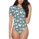 thumbnail image 1 of Balery Farm Birds Body de cuello redondo de manga corta para mujer Tops de manga corta Tops básicos-X-Large, 1 of 7