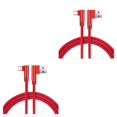 thumbnail image 4 of sweethay Línea de datos tejida de nailon de doble codo de 1/2/3 metros para Android USB 3,0 Cable de datos de teléfono Cable de repuesto Type5 NO5, 4 of 5