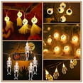 thumbnail image 1 of Hariumiu Decor 2m/6.5ft 10LED Light Spooky LED Lights Horror Themes Adjustable Light Bat Ghost Pumpkin Shapes Halloween Decor, 1 of 13