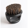 thumbnail image 3 of Crown Professional Brush Wavers Barbers- Luxury Glossy No Handle Palm 360 waves brush - - Medium Hard Boar Bristles with Black Gold Candy Paint - For Men with Durags, Wave Cap, Butter or Pomade (Knuck, 3 of 4