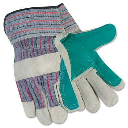 1 Pair Leather - Memphis CRW12010L Split Leather Palm Gloves 1 Pair