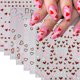 thumbnail image 1 of Pegatinas para uñas Quezadyl con forma de corazón 3D autoadhesivas para el día de San Valentín, 1 of 9