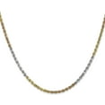 thumbnail image 2 of Solid Gold 14K Tri-colored 2.7mm Diamond-cut Rope with Lobster Lock Chain - 18", 2 of 8