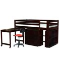 thumbnail image 4 of Lit Mezzanine Bas Simple Junior avec Bureau, Coffre et Bibliothèque, 4 of 4