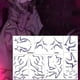 thumbnail image 4 of Tatuajes Temporales Morados de Anime, Pegatinas para Tatuajes de Halloween, Accesorios y Accesorios Morados., 4 of 6