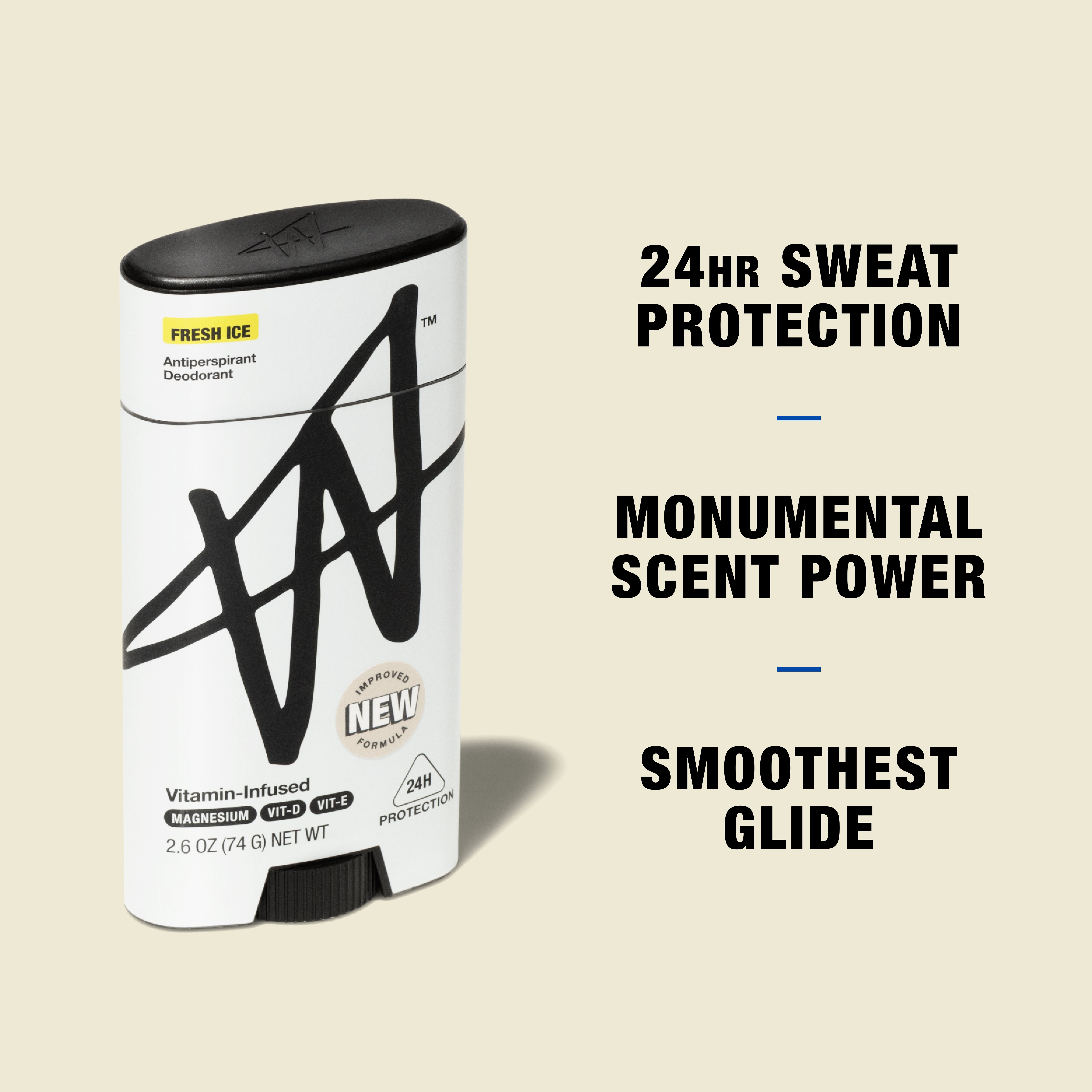 W By Jake Paul Men's Antiperspirant Deodorant - Odor Blocking - Sweat Protection - Fresh Ice - 2.6 oz - New