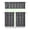 Starry Night, variant on Retro Plaid Kitchen Curtains 3-Piece Set - Vintage Checkered Tier Panels with Valance, Rod Pocket Caf Curtains