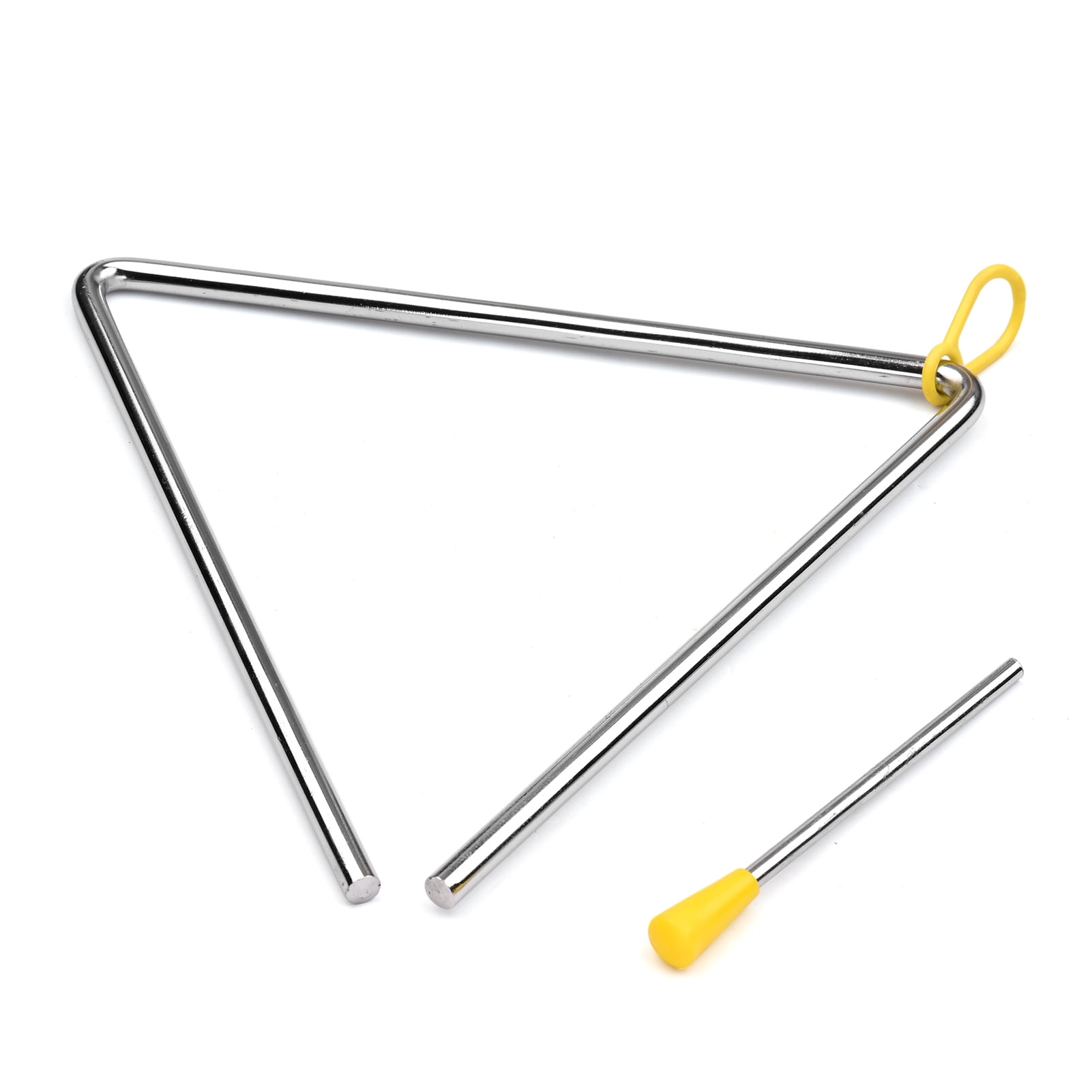 8 Inch Triangle Bell Triangolo with Metal Mallet Idiophone Steel