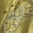 thumbnail image 5 of DeHolifer T-Shirts for Women Plus Size Cotton Linen Half Sleeve Embroidered Crewneck Casual Loose Blouse Green 2XL, 5 of 7