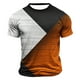 thumbnail image 2 of Mens Camisas de Manga Corta Impresión Casual Deportes Cuello Redondo Blusa, Poliéster Ligero para la Primavera Verano Al Aire Libre Uso Diario, 2 of 4