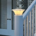 thumbnail image 2 of Solar Outdoor Post Cap Lights, Square Fence Light, Soft White Lamp, Creamy White Finish, 2 of 7
