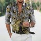thumbnail image 1 of Camisa hawaiana de manga larga para hombre, camisa de cuello de moda, nueva camisa ligera y cómoda para exteriores de alta definición, talla 6XL, 1 of 6