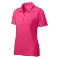 thumbnail image 5 of Yellow Rooster Women's Dri-Mesh Pro Female Polo T-Shirts Pink Raspberry XS, 5 of 6