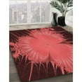 thumbnail image 3 of Ahgly Company Machine Washable Indoor Rectangle Transitional Grapefruit Red Area Rugs, 3' x 5', 3 of 7