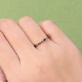 thumbnail image 2 of 925 Sapphire Marquise Band Ring | Blue Sapphire Wedding Ring | Marquise Eternity Ring Enhancer | Yellow Rose White Gold Ring, 2 of 3