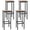 Rustic Brown, variant on Furnibear Set of 4 Bar Stool Set 26 Inch Bar Chair with Metal Legs and Footrest, Rustic Brown