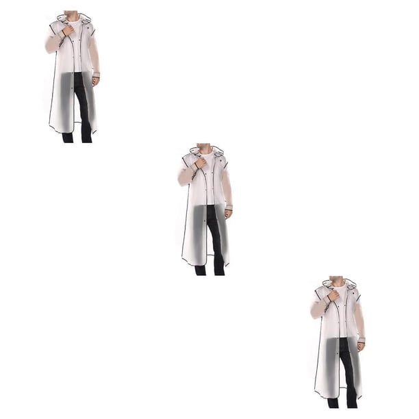 Chubasquero largo unisex Toystoory con capucha EVA negro Blanco