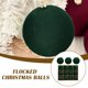 thumbnail image 2 of WAITLOVER Bolas de terciopelo decorativas navideñas, paquete de 12 bolas de plástico flocadas inastillables de 2,4 pulgadas, decoración colgante navideña, 2 of 7
