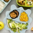 thumbnail image 2 of Mainstays Lion Blue Plastic Kids Divider Plate, 1 Piece, 2 of 5