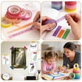 thumbnail image 4 of 20-Color Washi Tape Set, Decorative Masking Tape for Journaling, Scrapbooking, Gift Wrapping, Craft DIY, 1.5cm Thick Premium Paper Tape，20 Rolls,0.6in * 110yd, 4 of 7
