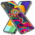 thumbnail image 2 of MUNDAZE Samsung Galaxy Z Flip 4 Psychedelic Trippy Hippie Night Walk Shockproof Clear Hybrid Protective Phone Case Cover, 2 of 5