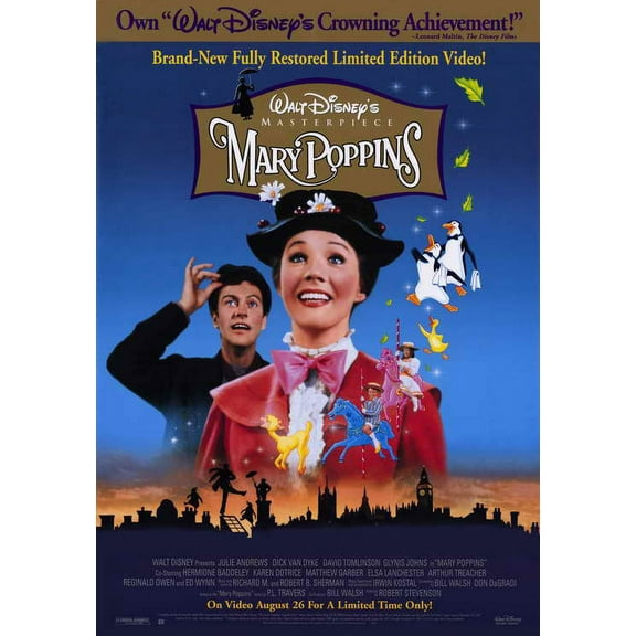 Mary Poppins Movie Poster Print (11 x 17) - Item # MOVCD8834