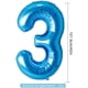 thumbnail image 2 of RV Globo de cumpleaños para niño de 3 años, decoraciones de cumpleaños azules de 3 años, globos de cumpleaños número 3, globos de confeti de látex, suministros de bautismo de cumpleaños, decoración de fiesta oso de fresa Electrónica, 2 of 5