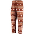 thumbnail image 4 of Men's Concepts Sport Texas Orange Texas Longhorns Ugly Sweater Knit Long Sleeve Top and Pant Set, 4 of 5
