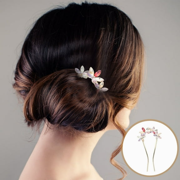 TABLZONE Metal Hair Sticks for Buns, Stylish Hair Pins Hair Accessories for Women, 1 Set