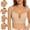 Beige, variant on Open Back Bras For Backless Dress Strapless Bras For Women-Seamless Lightly Lined Invisible Backless Bra-Underwire Plunge Multiway Low Cut Deep-V Halter Bras Birthday Gifts Beige,36