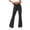 Black, variant on WIZUTIZ Womens Gym Leggings Flared Drawstring Oversized Relaxed Skinny Yoga Pants Elastic Spandex High Waist Full Length Leggings Solid Pants for Lady Activewear Vacation Beige