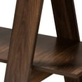 thumbnail image 6 of Baxton Studio Michio Modern and Contemporary Walnut Brown Finished 5-Tier Wood Geometric Living Room Display Shelf, 6 of 8
