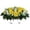 Yellow, variant on Artificial Cemetery Flowers Artificial Cemetery Flower Saddle with Vase – Deep Blue Memorial Rose Arrangement for Tomb DecorationHeadstone Flowers