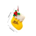thumbnail image 3 of AOMXGD 2 Pack Mini Christmas Stocking Ornaments, Plastic Hanging Decor for Xmas Tree Mantel Holiday Party Decor, 2 Count, 3 of 6