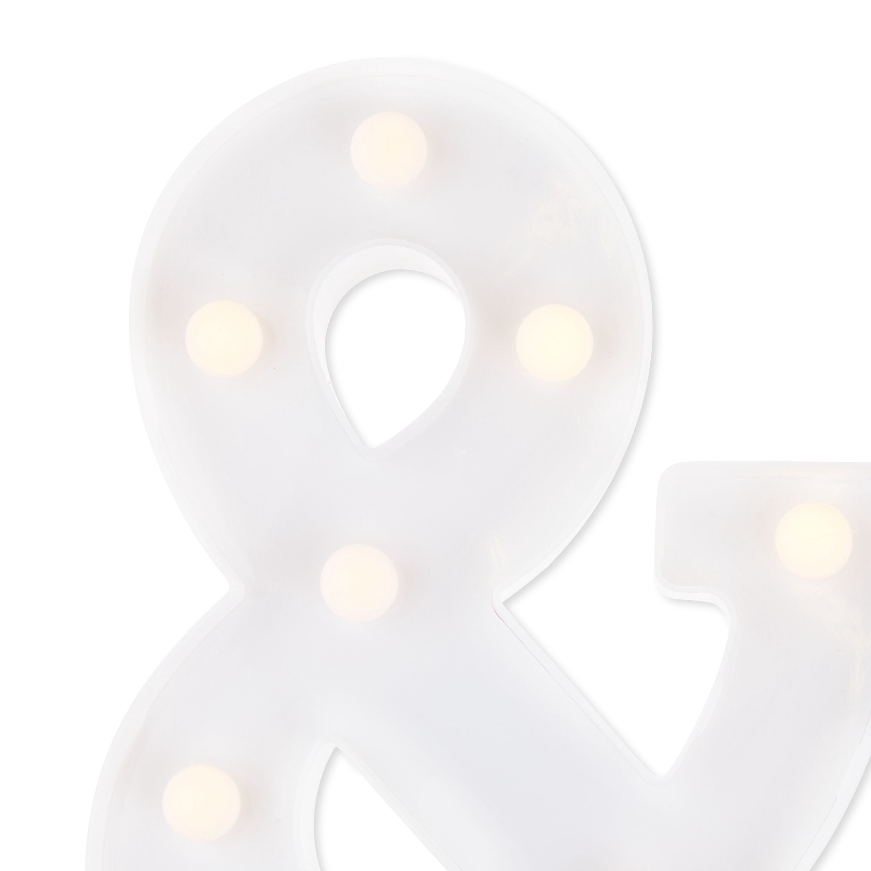 Warm White Battery-Operated Symbol "&" Light-Up Decoration, 8.5", by Way To Celebrate