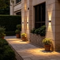 thumbnail image 5 of Porch Lights Outdoor Outdoor Solar Lights Exterior Lighting Fixtures Waterproof，LED Wall Sconce With 3 Color Modes Dusk To For House Garage Garden Patio, 5 of 5