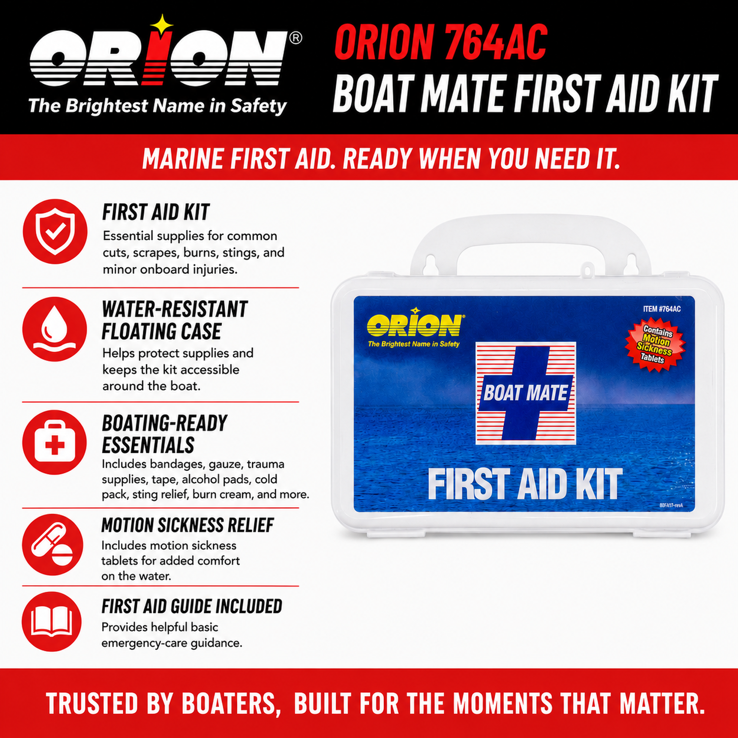 Orion 71-Piece Boat Mate Marine First Aid Kit photo 4