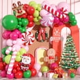 thumbnail image 1 of Kit de Arco de Globos Biapian Rojo Rosa Verde Látex para Navidad, 1 of 7