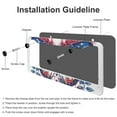 thumbnail image 4 of 2 Pcs Set A Butterfly with An American Flag License Plate Frames Memorial Day License Plate Frame License Plate Shield Frame Aluminum 2 Round Holes for Women, 4 of 6