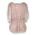 thumbnail image 4 of PrettyGuide Women's Sequin Blouse Tops Sparkly Beaded Evening Formal Party Dressy Tops, 4 of 6
