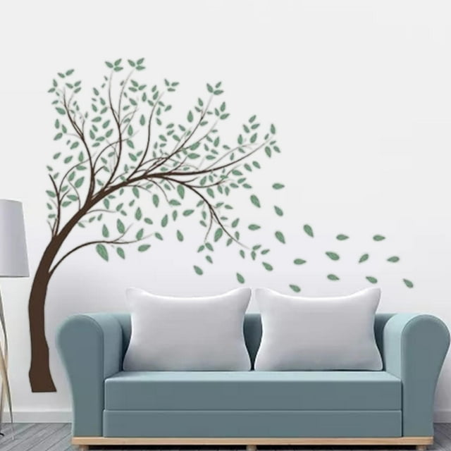 Calcomanías de pared con diseño de árboles Perfecl decoración de pared arte moderno 90 cm x 30 cm