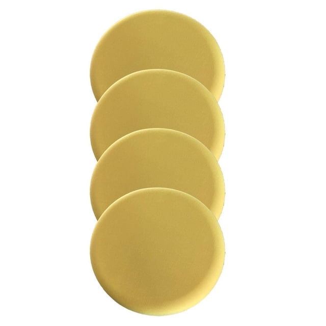 Coussin de Tabouret Rond Durable Doux Lavable pour Coussins de Siège 12-18 Pouces Remplacement Chaise Jaune